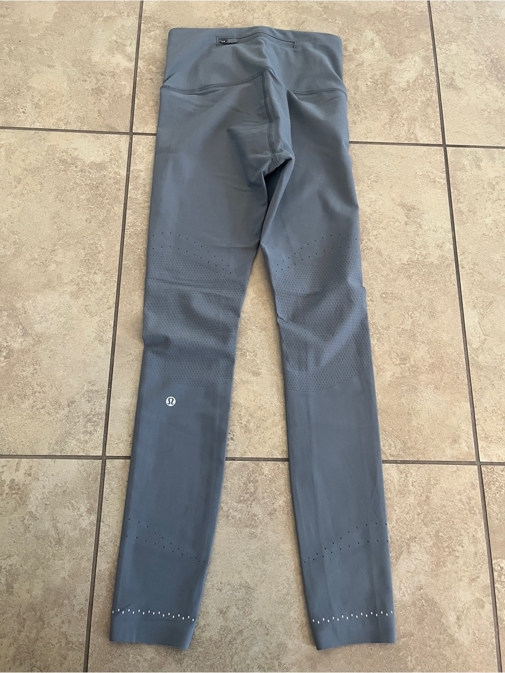 Lululemon grey leggings running reflective